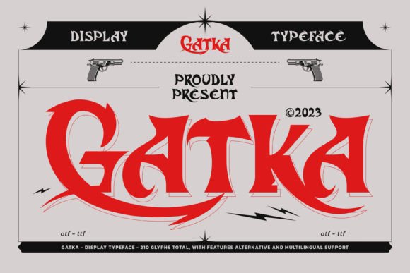 Gatka: A Strong Display Font for Bold Designs