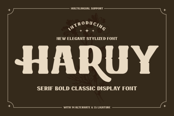 Haruy: A Modern Typeface for Every Design Need