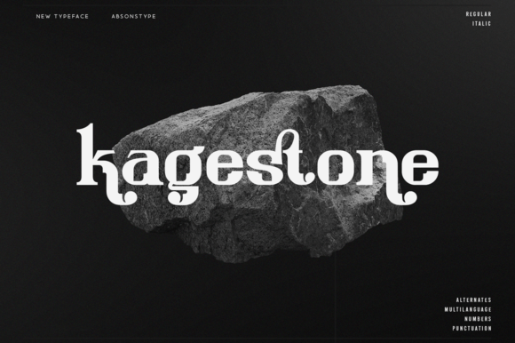 Kagestone: A Luxury Serif for Modern Brands