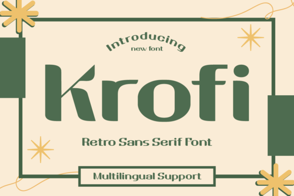 Krofi: The Bold Retro Font for Modern Designs
