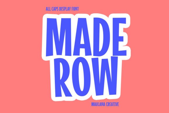 Maderow: Bold Display Typography for Impact