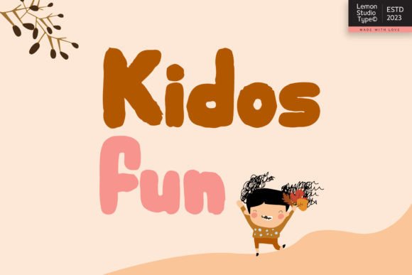 Unlock Playful Designs with the Kidosfun Display Font